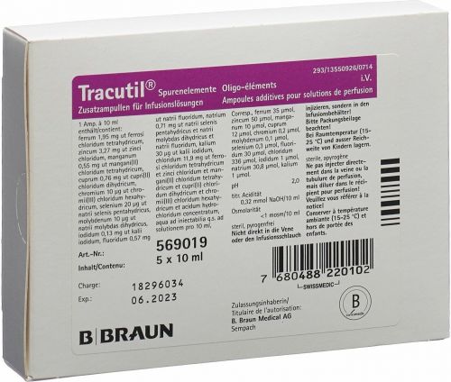 Tracutil, Zusatzampullen für Infusionslösungen