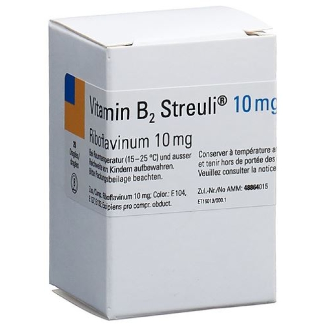 Vitamin B2 Streuli, Dragées