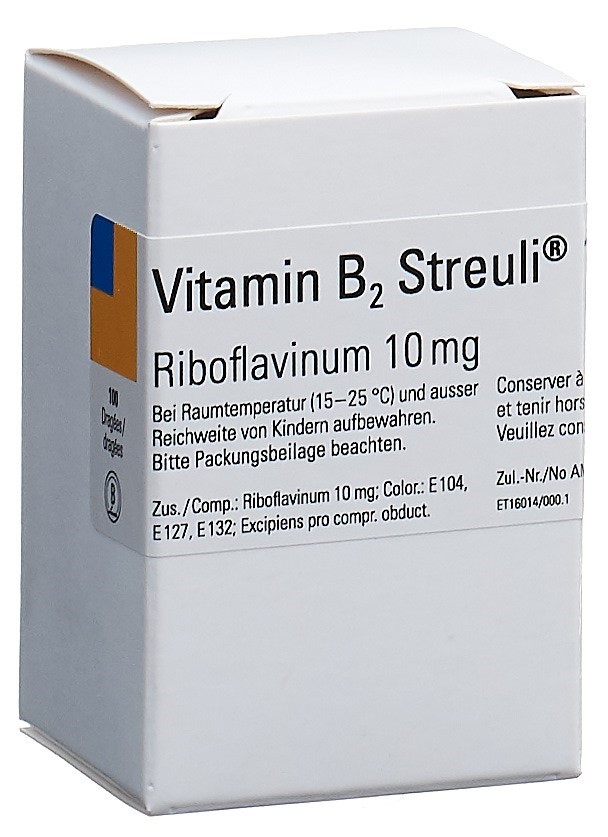 Vitamin B2 Streuli, Dragées