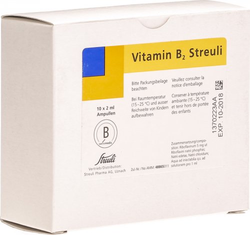 Vitamin B2 Streuli, Injektionslösung