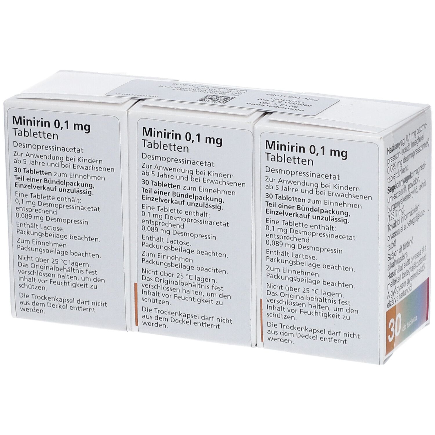 Minirin 0,1 mg, Tabletten