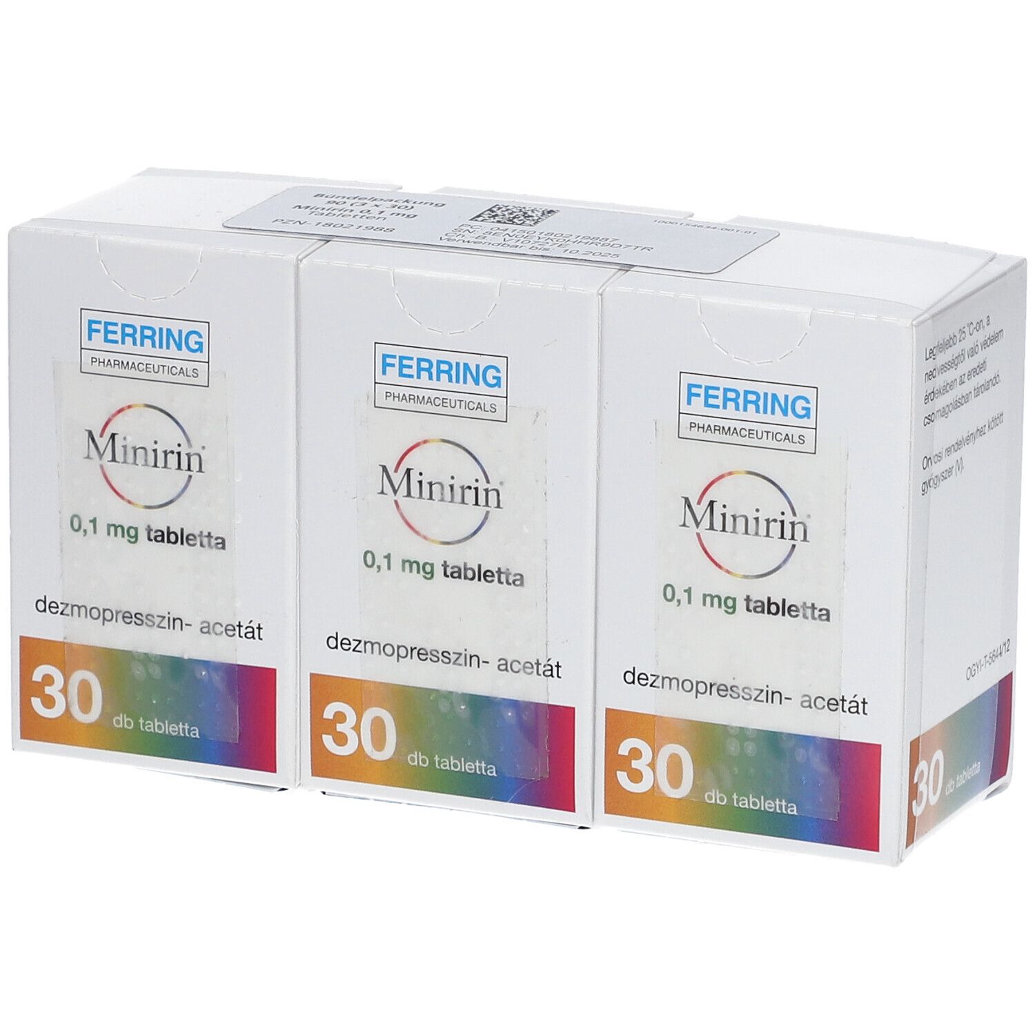Minirin 0,1 mg, Tabletten