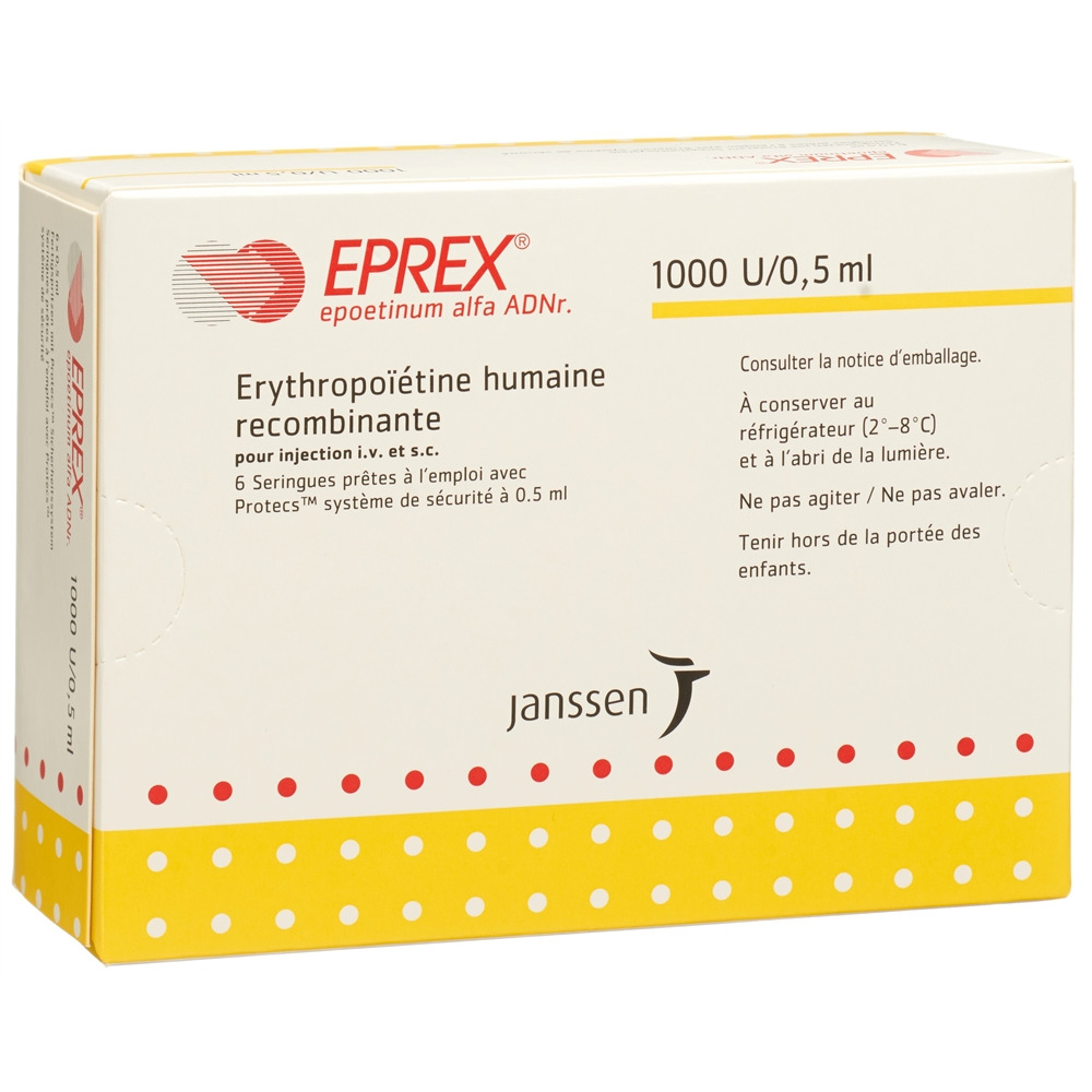 EPREX 1000 UI/0.5ml (Protecs) 6 ser pré 0.5 ml