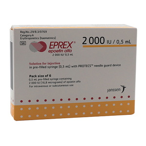 EPREX 2000 UI/0.5ml (Protecs) 6 ser pré 0.5 ml