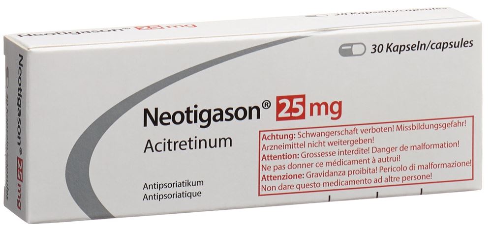NEOTIGASON caps 25 mg 30 pce