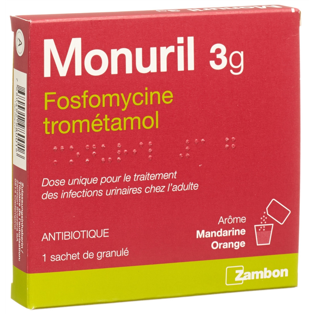 Monuril 3 g, granulato per soluzione orale in bustina