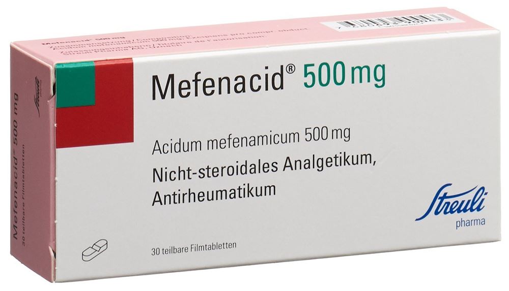 MEFENACIDE cpr pell 500 mg sécables 30 pce