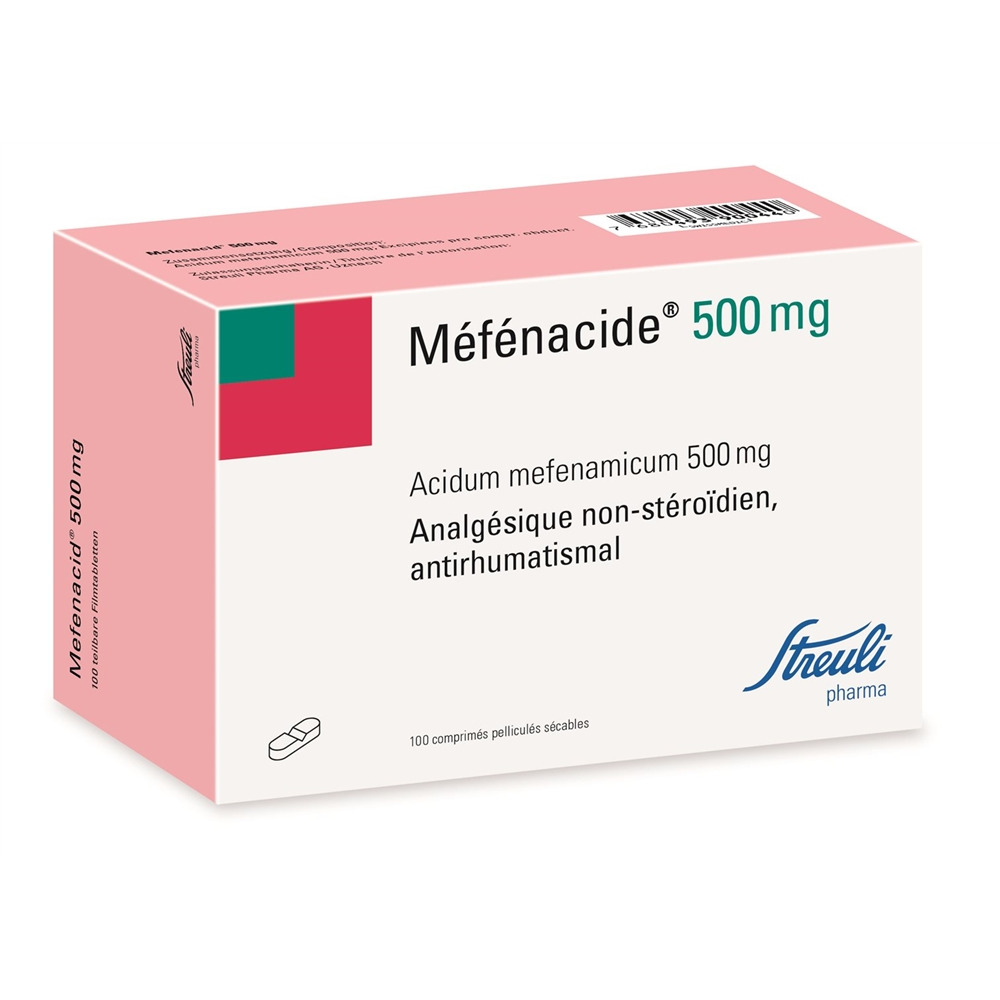MEFENACIDE cpr pell 500 mg sécables 100 pce