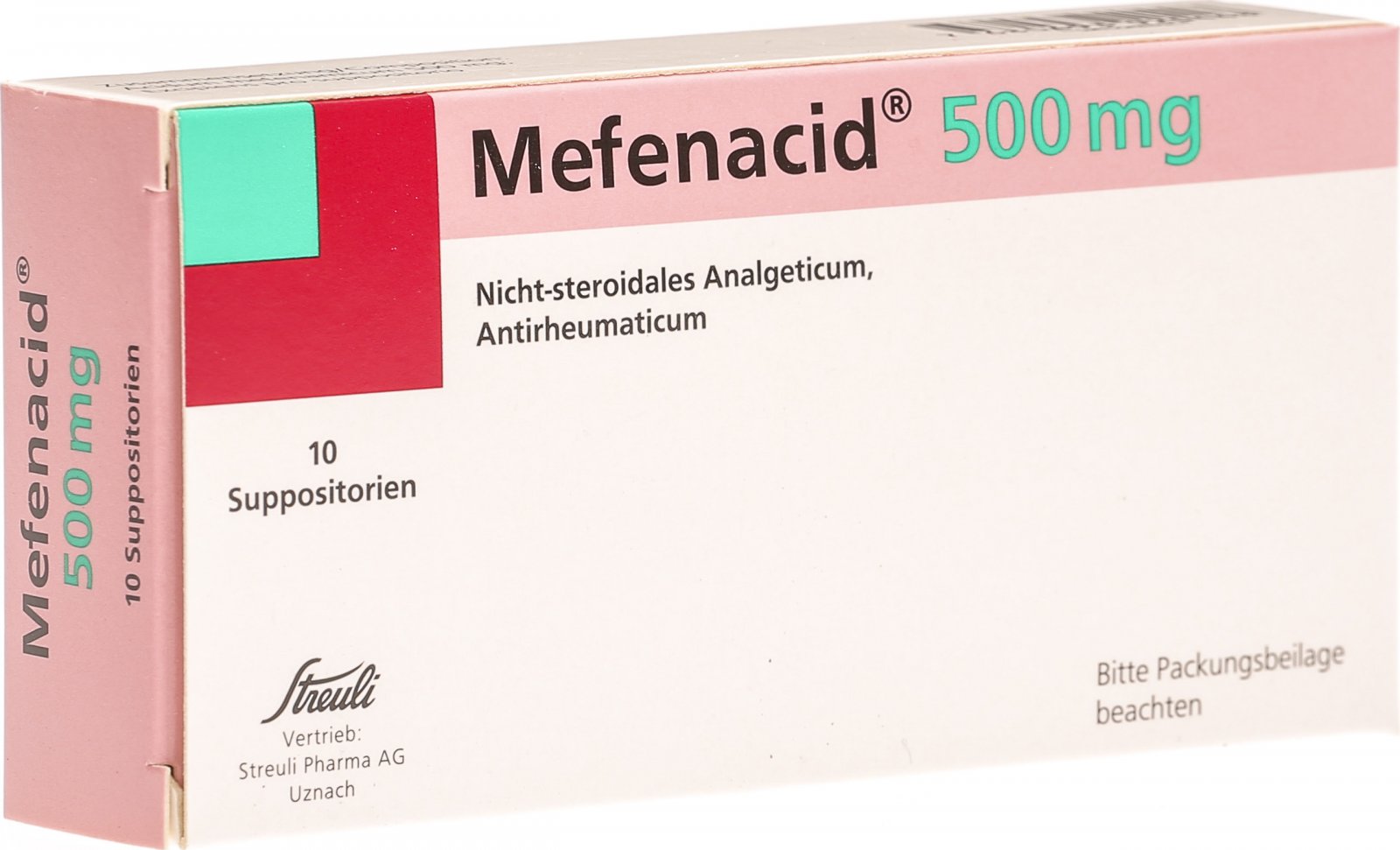 MEFENACIDE supp 500 mg 10 pce
