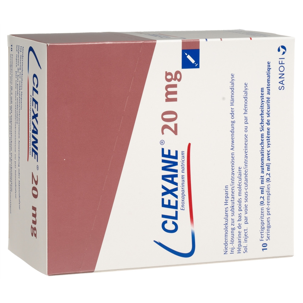 CLEXANE sol inj 20 mg/0.2ml 10 ser pré 0.2 ml