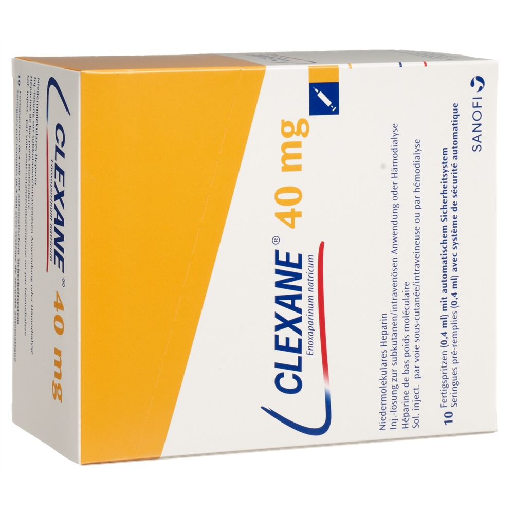 CLEXANE sol inj 40 mg/0.4ml 10 ser pré 0.4 ml