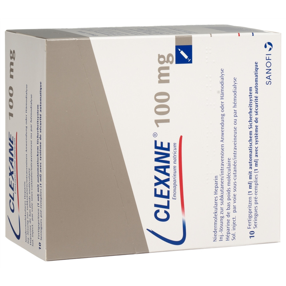 CLEXANE sol inj 100 mg/ml 10 ser pré 1 ml