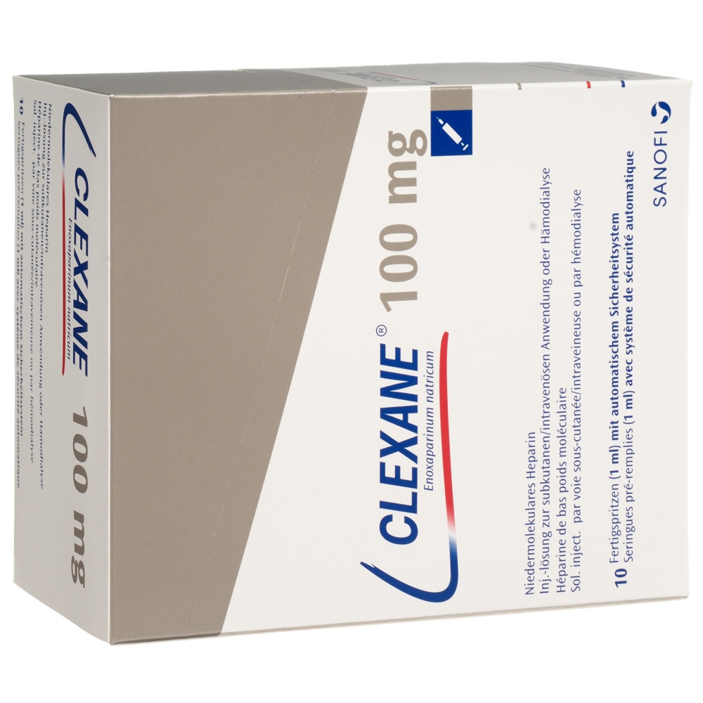 CLEXANE sol inj 100 mg/ml 10 ser pré 1 ml