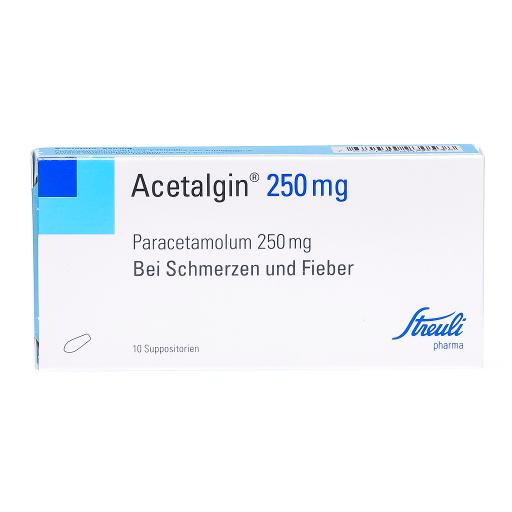 Acetalgin 250 mg, Suppositorien