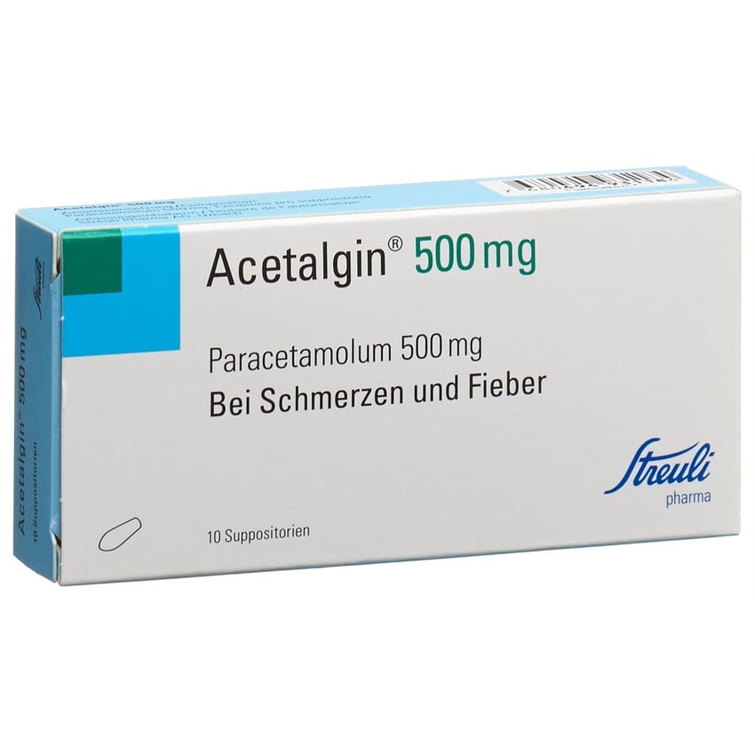Acetalgin 500 mg, Suppositorien