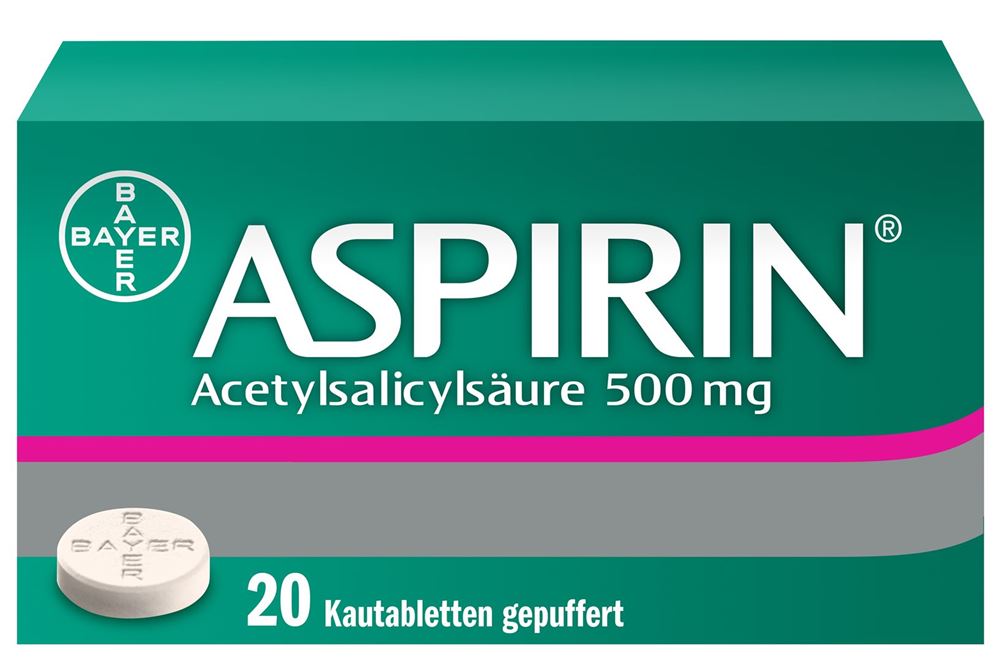 ASPIRINE cpr croquer 500 mg 20 pce