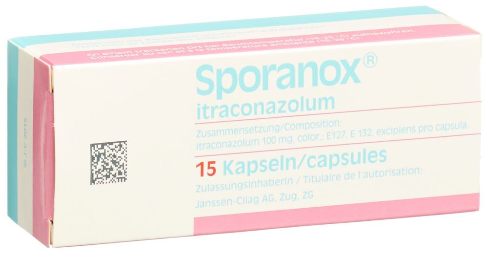SPORANOX caps 100 mg 15 pce