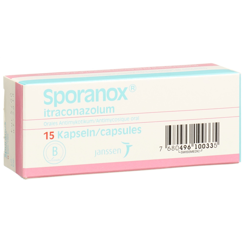 SPORANOX caps 100 mg 15 pce