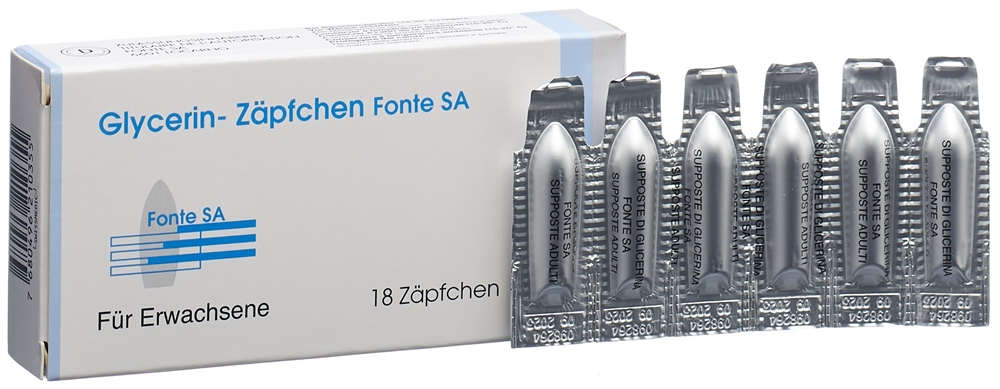 SUPP GLYCERINE Fonte adult 18 pce