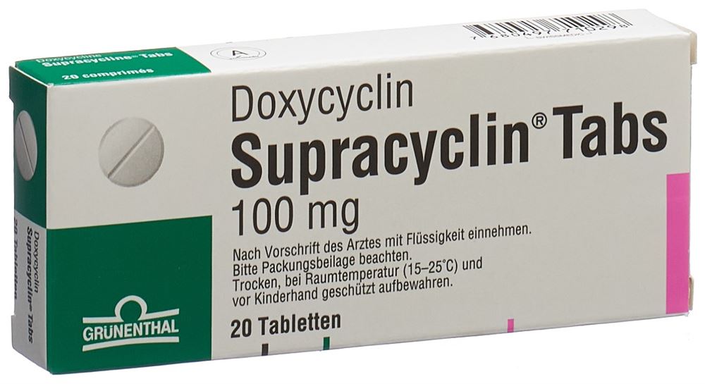 SUPRACYCLINE Tabs cpr 100 mg 20 pce