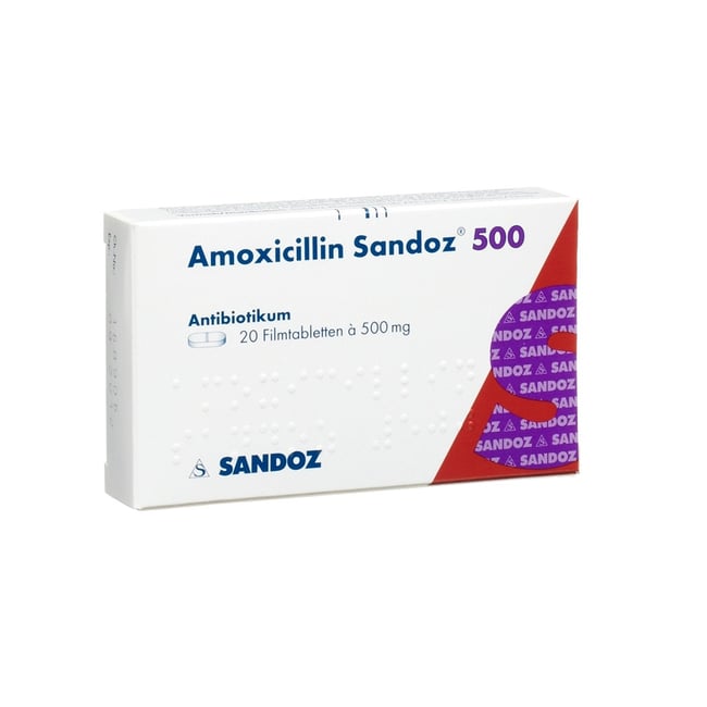 Amoxicillin Sandoz 500, Filmtabletten