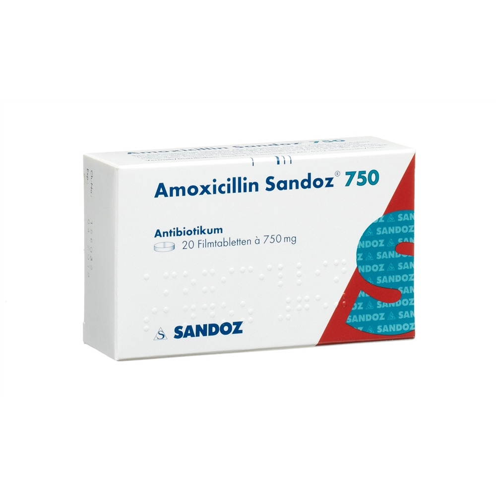 Amoxicillin Sandoz 750, Filmtabletten