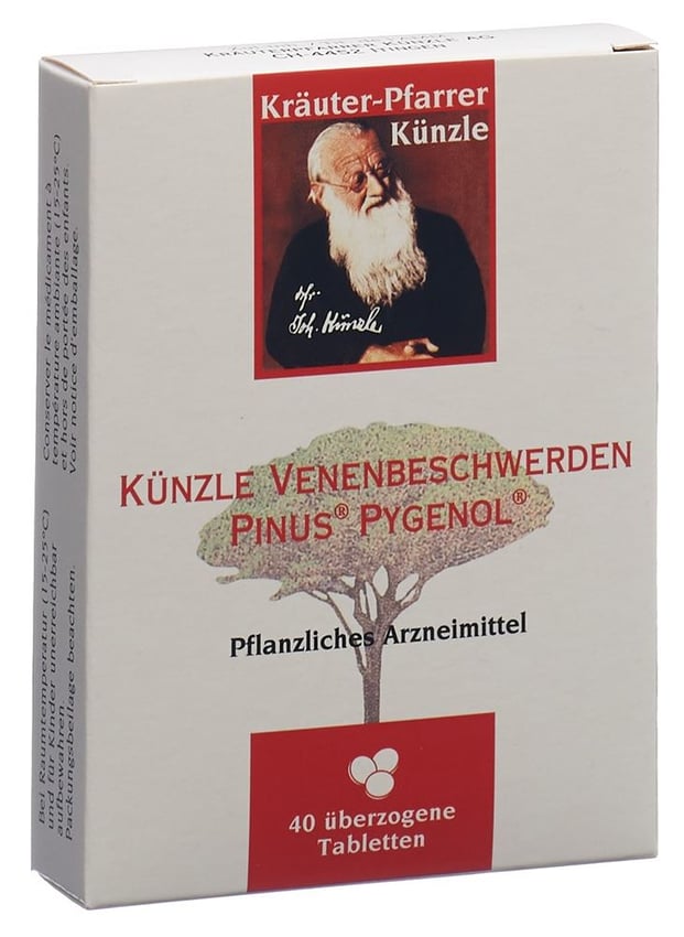 Künzle Venenbeschwerden Pinus Pygenol, überzogene Tabletten