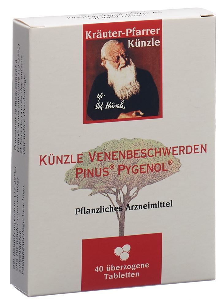 Künzle Venenbeschwerden Pinus Pygenol, überzogene Tabletten