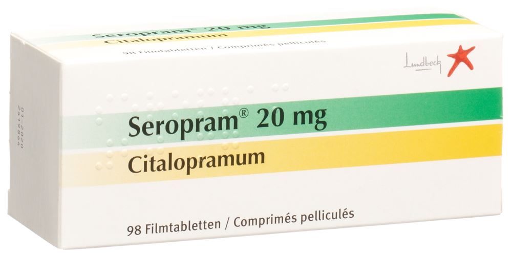 SEROPRAM cpr pellic 20 mg 98 pce