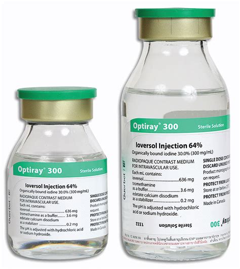 Optiray 300, Injektionslösung