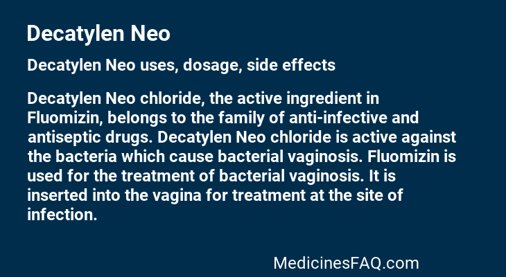 Decatylen neo, Lutschtabletten