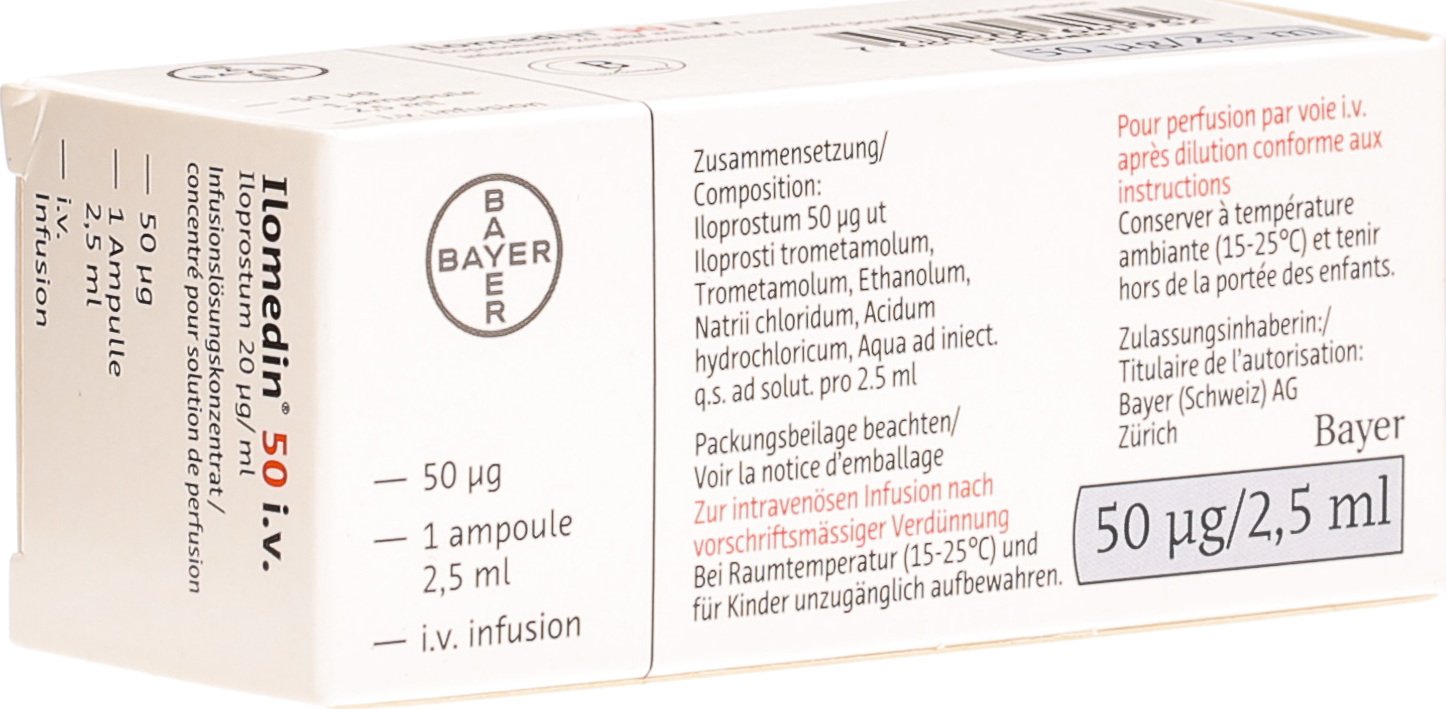 Ilomedin 50 i.v., Konzentrat zur Herstellung einer Infusionslösung