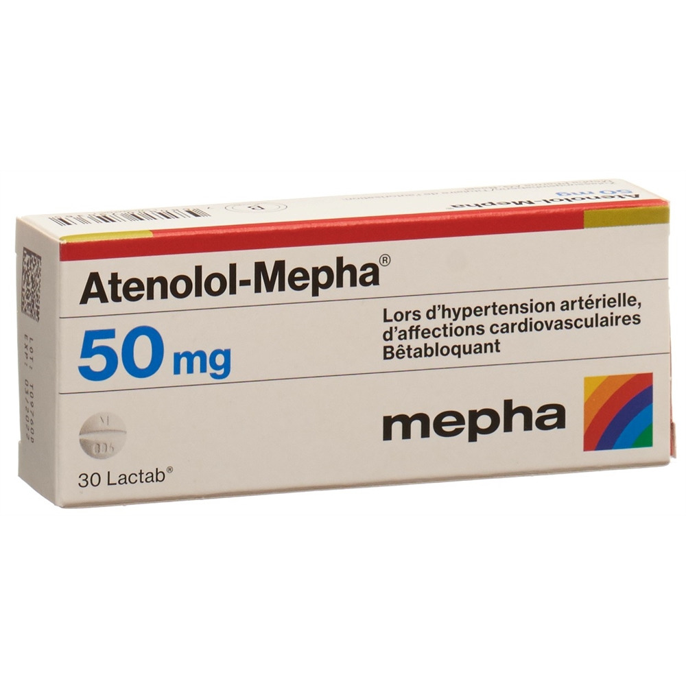 ATENOLOL Mepha Lactab 50 mg 30 pce