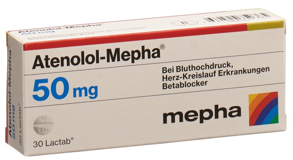 ATENOLOL Mepha Lactab 50 mg 30 pce