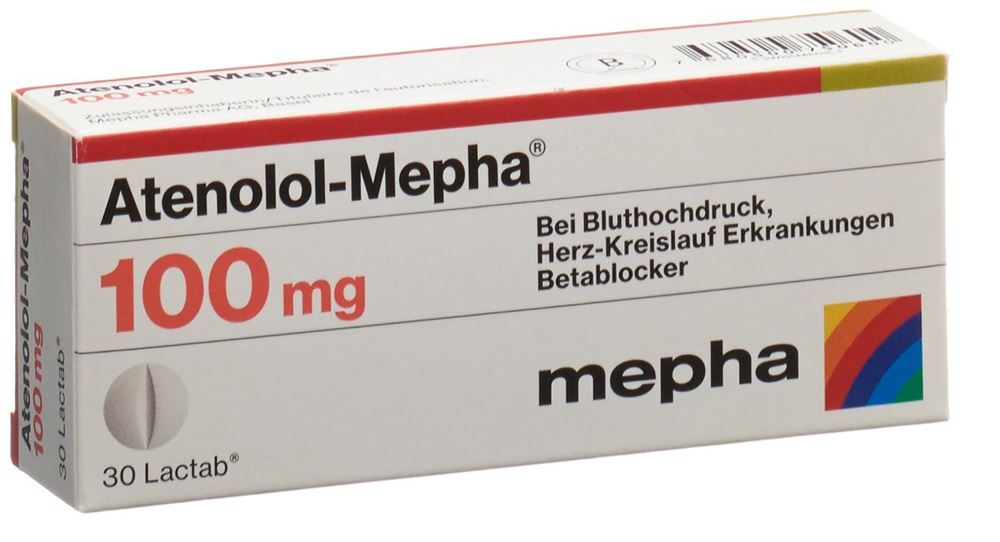 ATENOLOL Mepha Lactab 100 mg 30 pce
