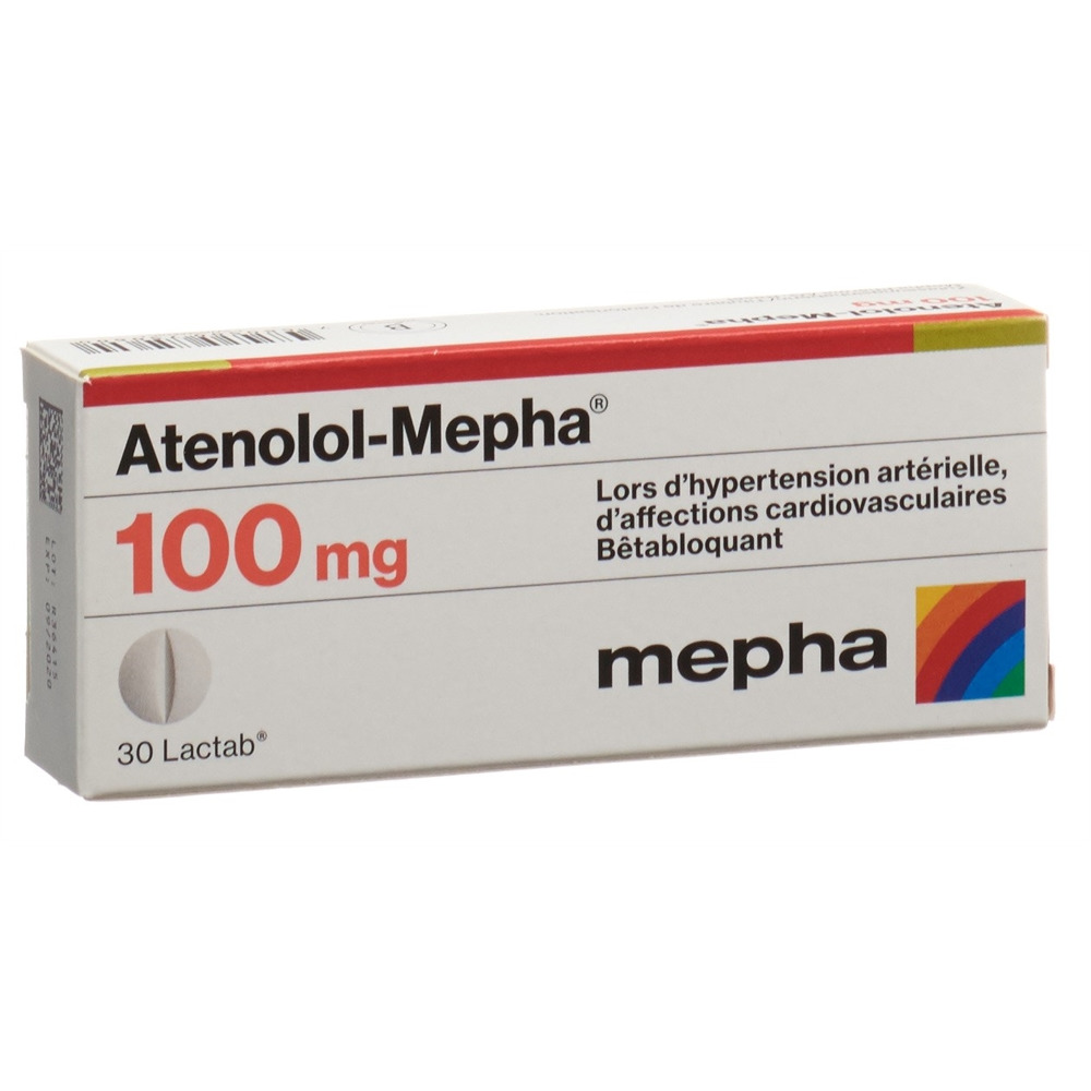 ATENOLOL Mepha Lactab 100 mg 30 pce