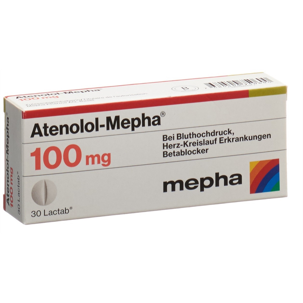 ATENOLOL Mepha Lactab 100 mg 100 pce