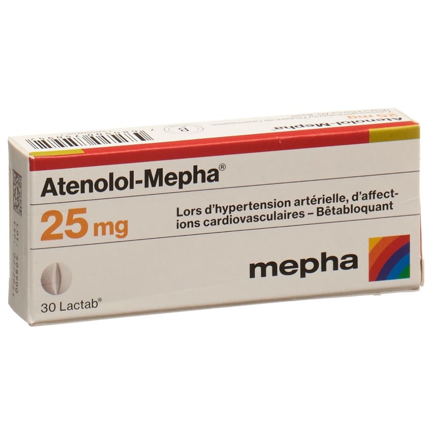 ATENOLOL Mepha Lactab 25 mg 30 pce