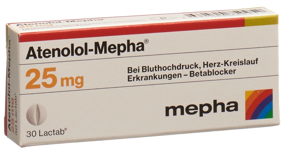 ATENOLOL Mepha Lactab 25 mg 30 pce