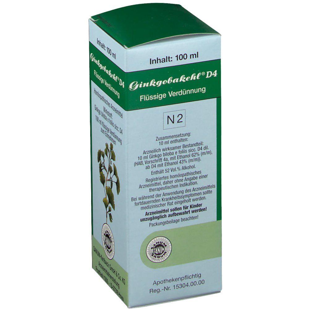 Ginkgobakehl TM, Tropfen zum Einnehmen