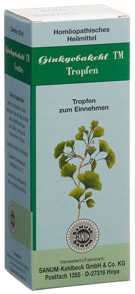 Ginkgobakehl TM, Tropfen zum Einnehmen
