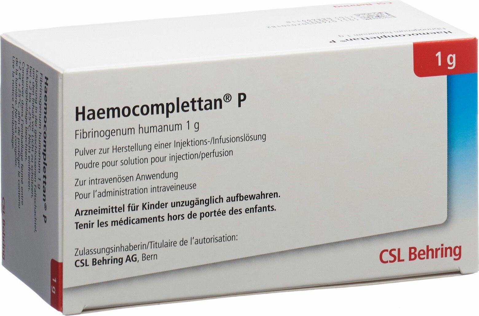 Haemocomplettan P 1 g, Pulver zur Herstellung einer Injektions-/Infusionslösung