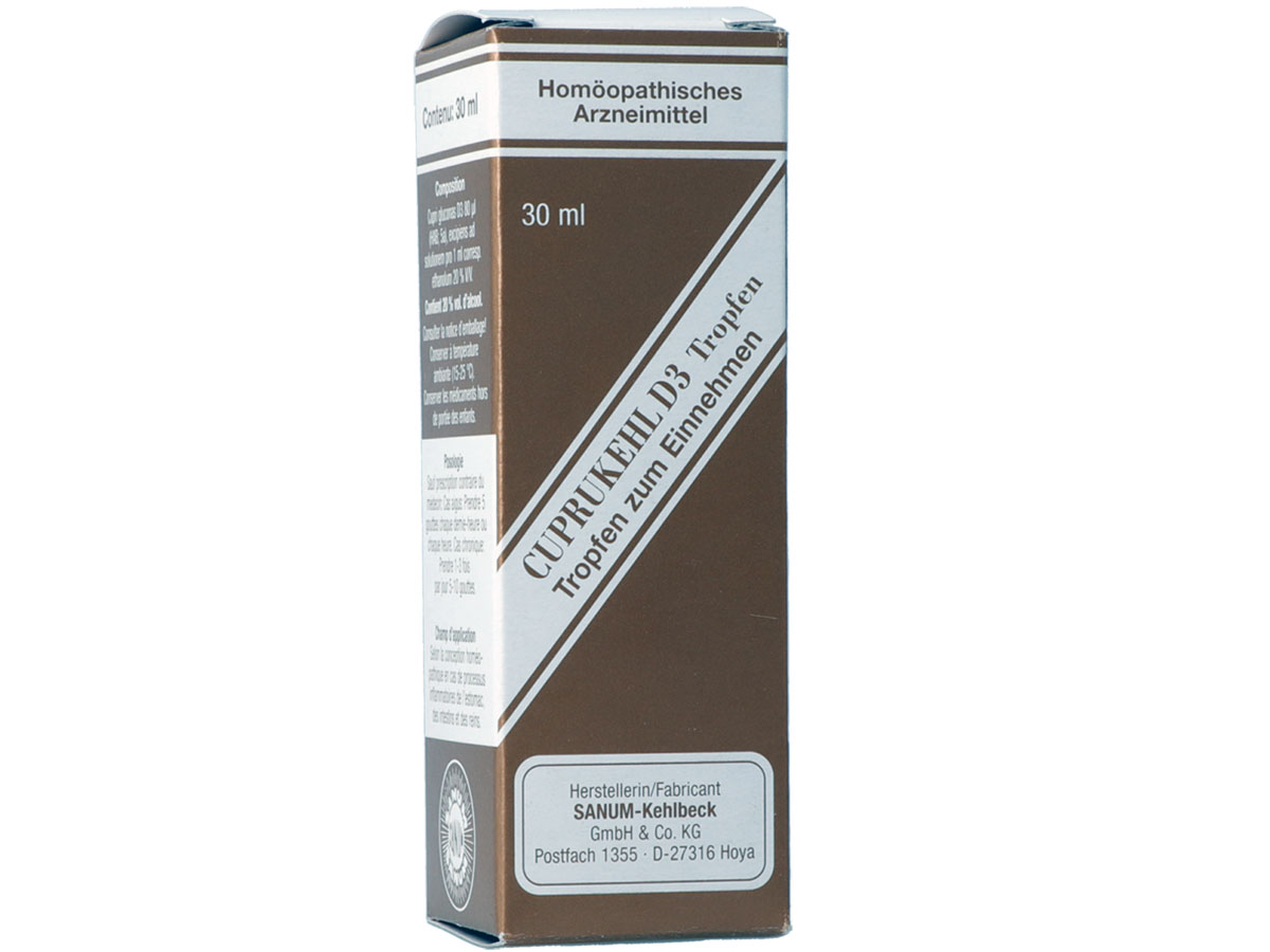 Cuprukehl D3, Tropfen zum Einnehmen