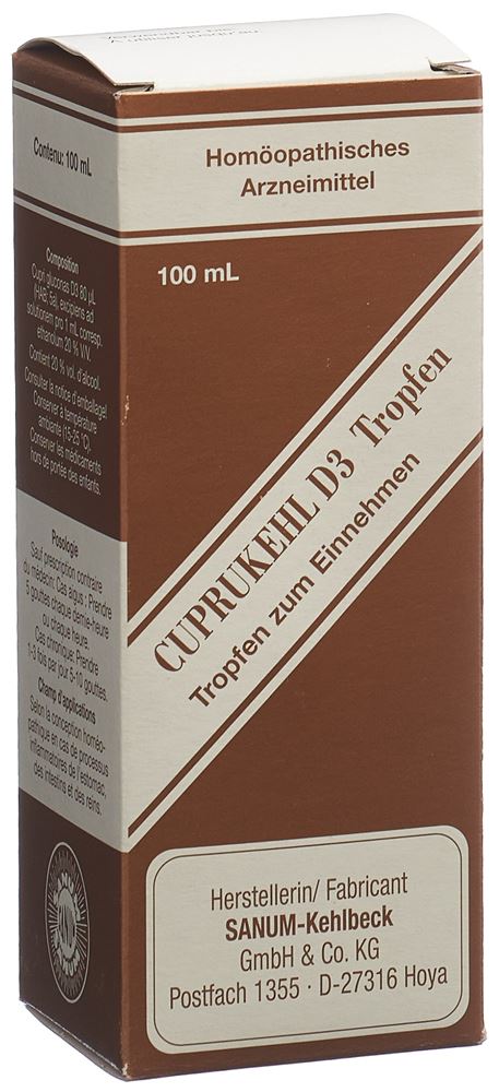 Cuprukehl D3, Tropfen zum Einnehmen