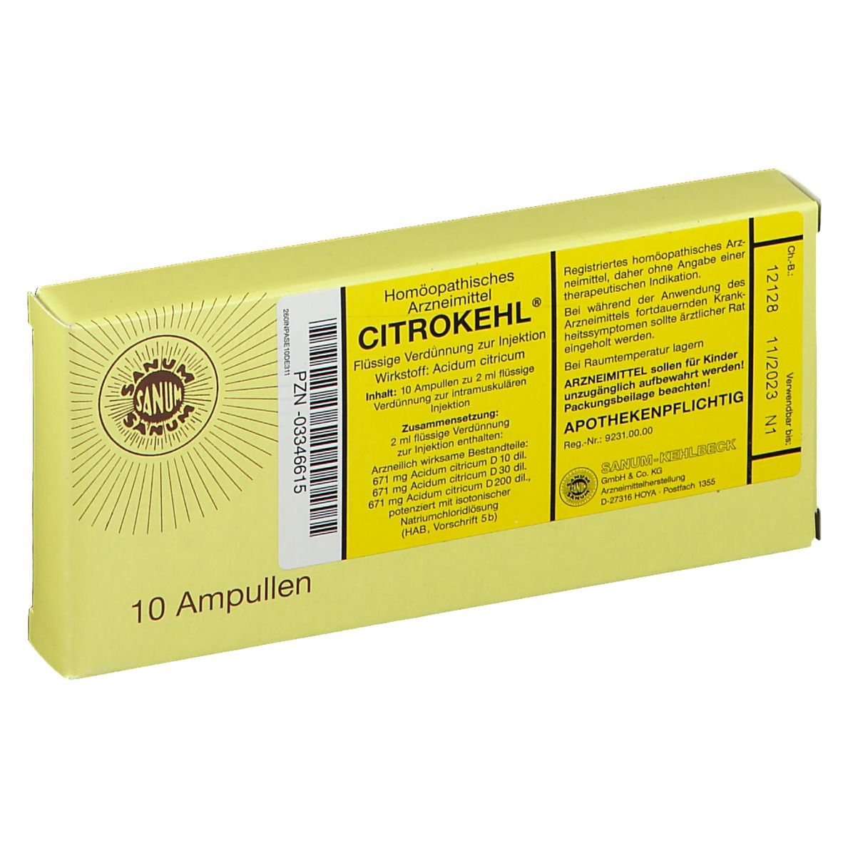 Citrokehl, Injektionslösung (i.m.)