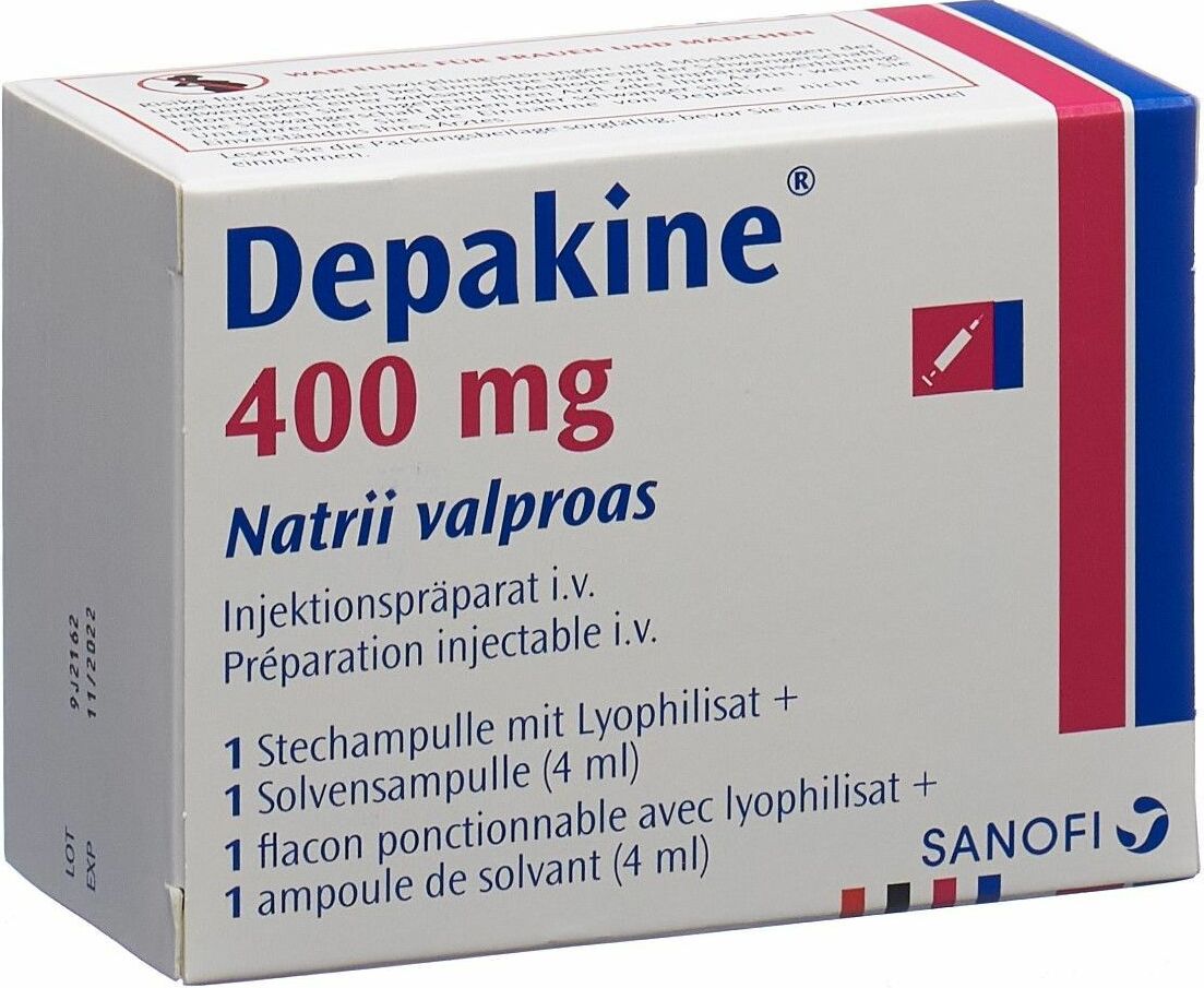 Depakine, poudre et solvant pour solution injectable/pour perfusion