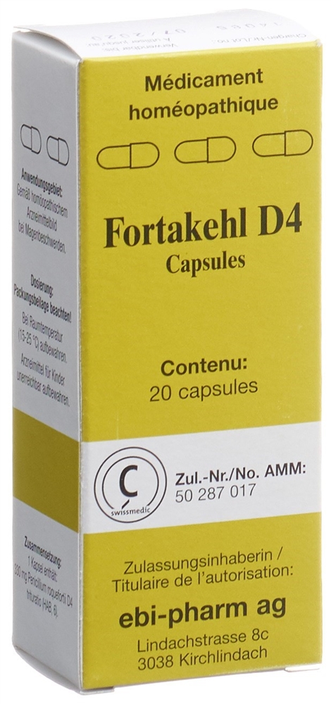 Fortakehl D4, Hartkapseln