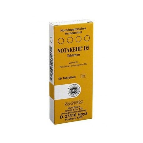 Notakehl D5, Tabletten