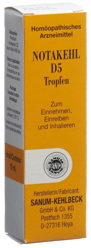 Notakehl D5, Tropfen zum Einnehmen und Inhalieren und Einreiben