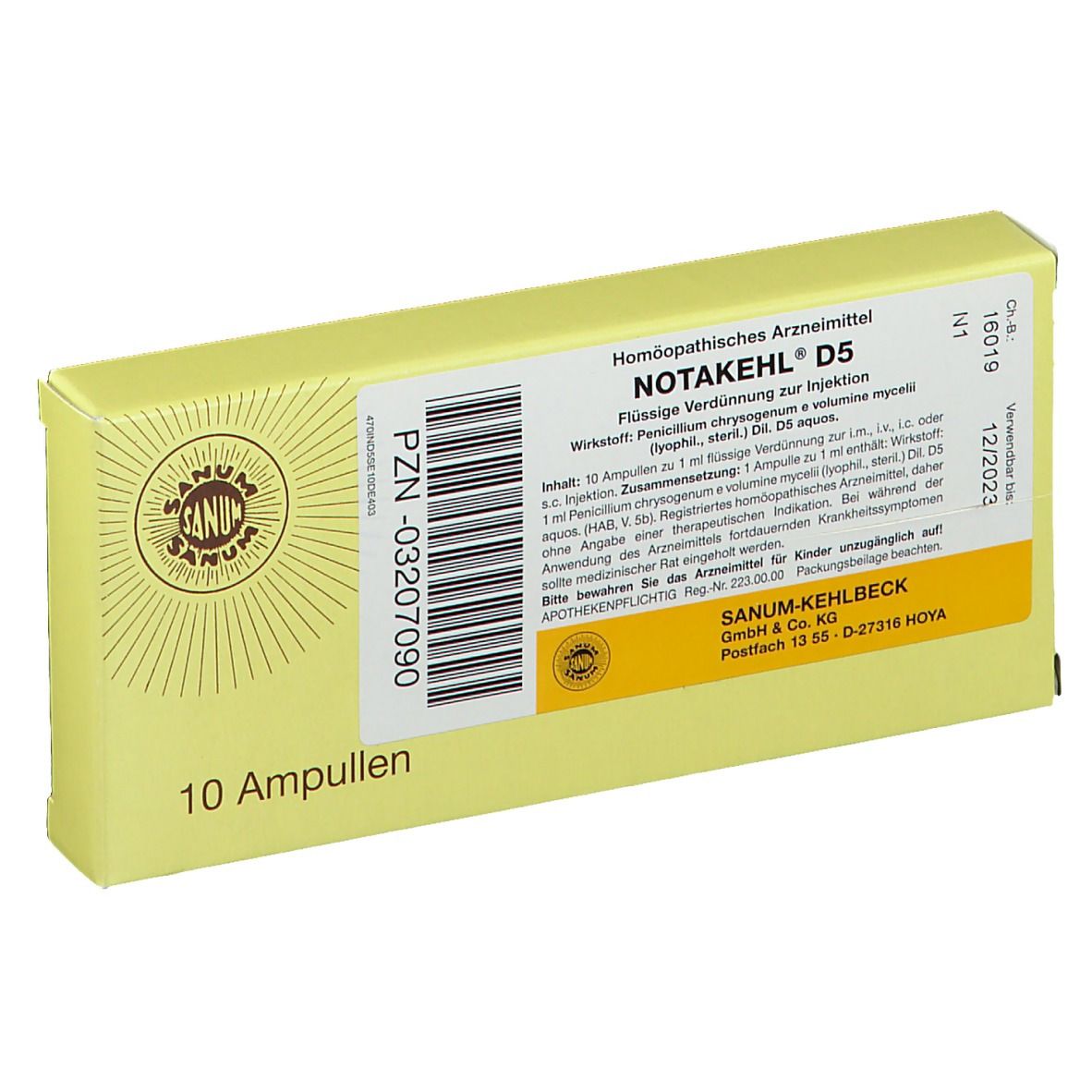 Notakehl D5, Injektionslösung (i.m., s.c., i.c.)